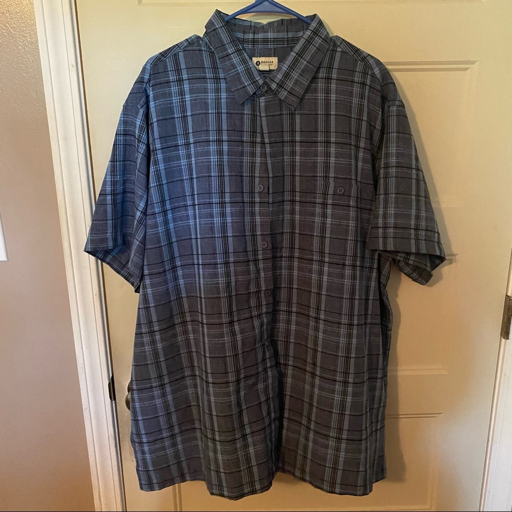 Haggar Short Sleeve Casual Button Down XXL